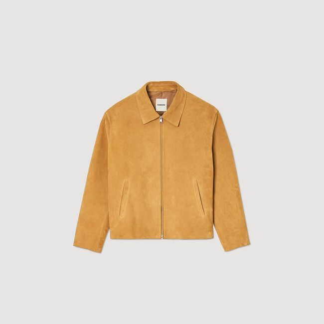 Blouson aus Spaltleder