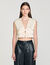 Kurzes Satin-Top