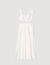 Lace trim maxi dress