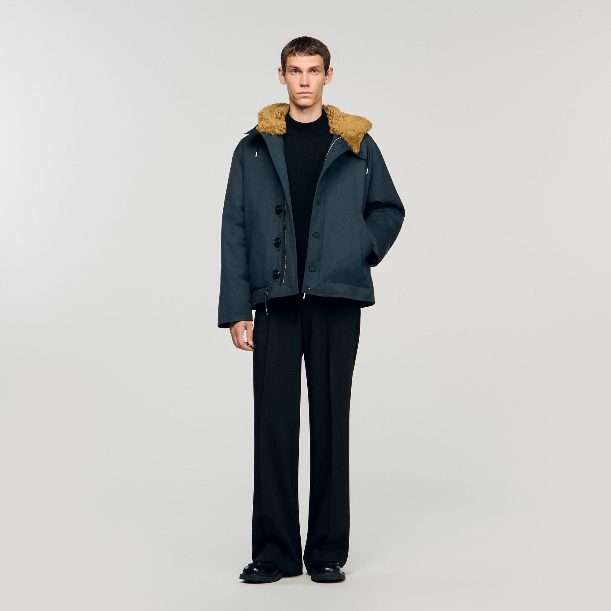Parka aus Baumwolle mit Kapuze