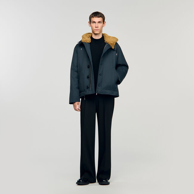 Parka aus Baumwolle mit Kapuze