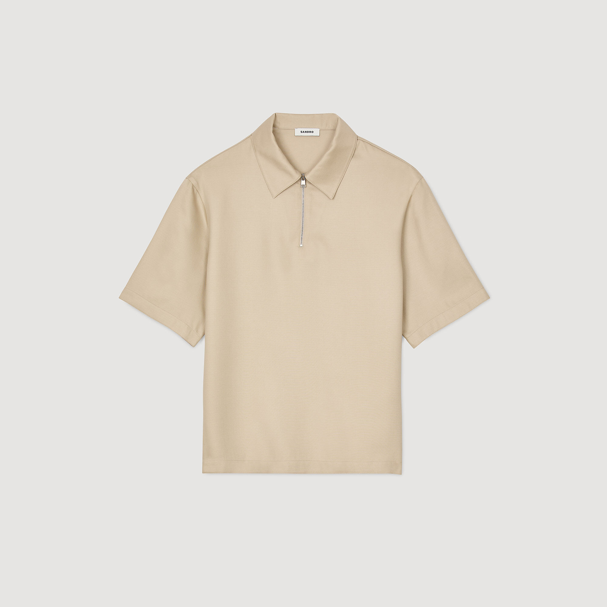 Polo à col zippé 
