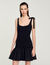 Kurzes Kleid aus Materialmix