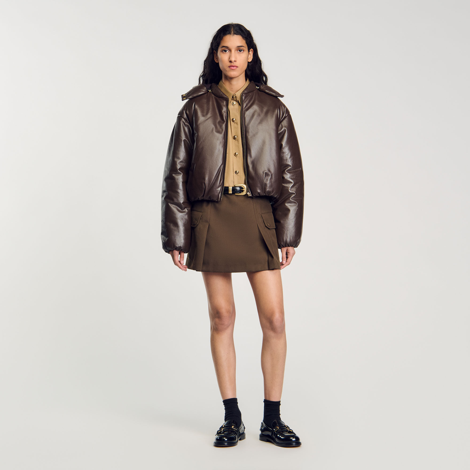 Leather jackets for women Sandro Paris