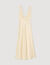 Robe longue satinée