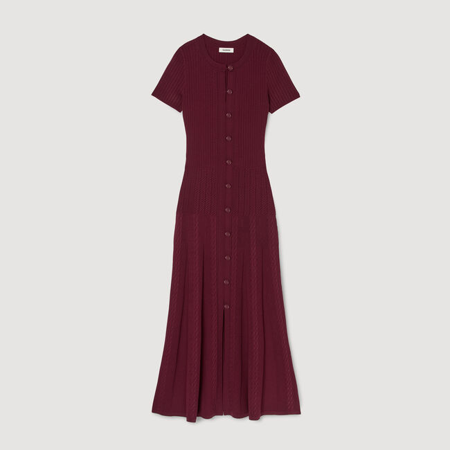 Robe longue en maille