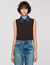 Pull en maille et denim