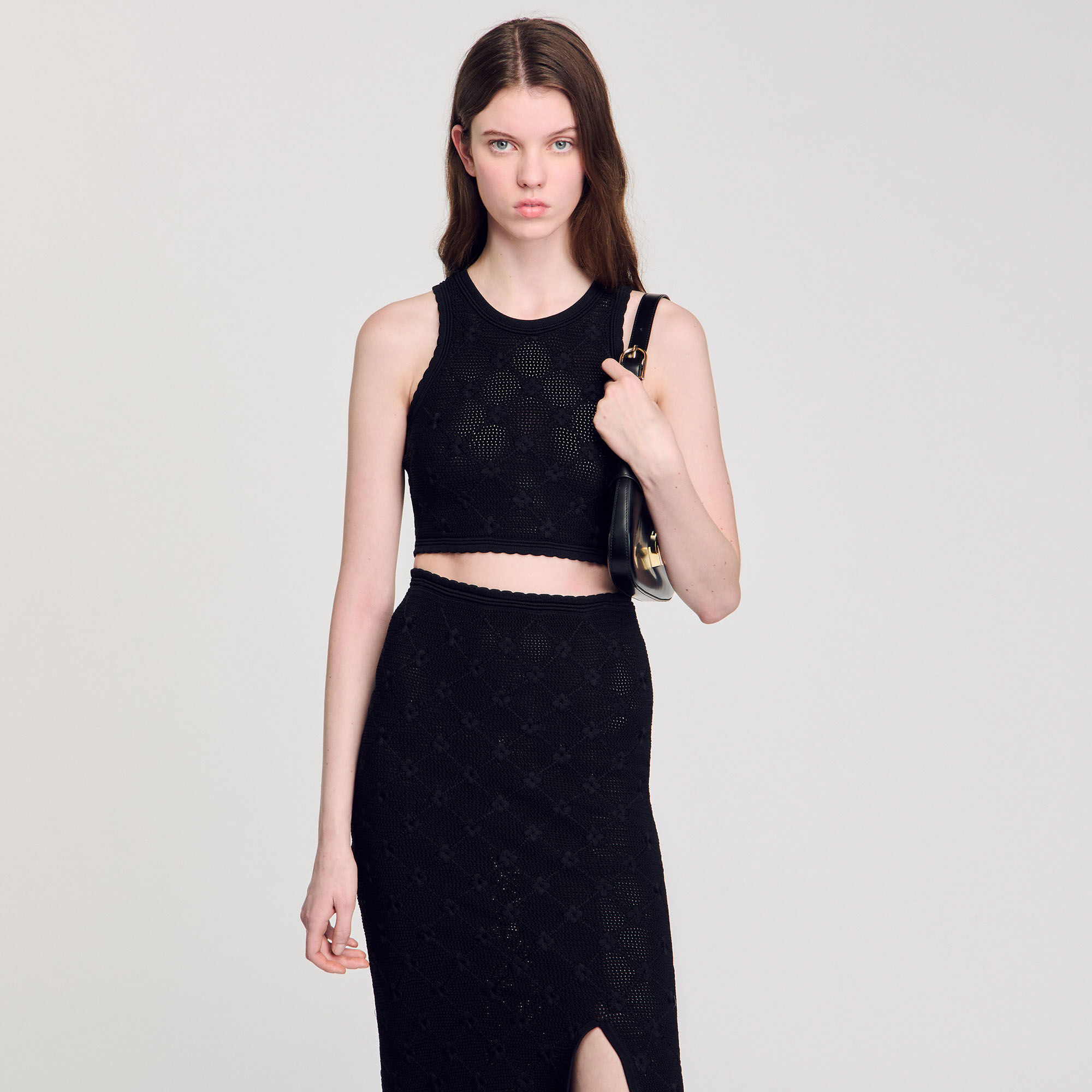 Decorative knit top