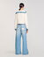 Cardigan mit Denim-Details