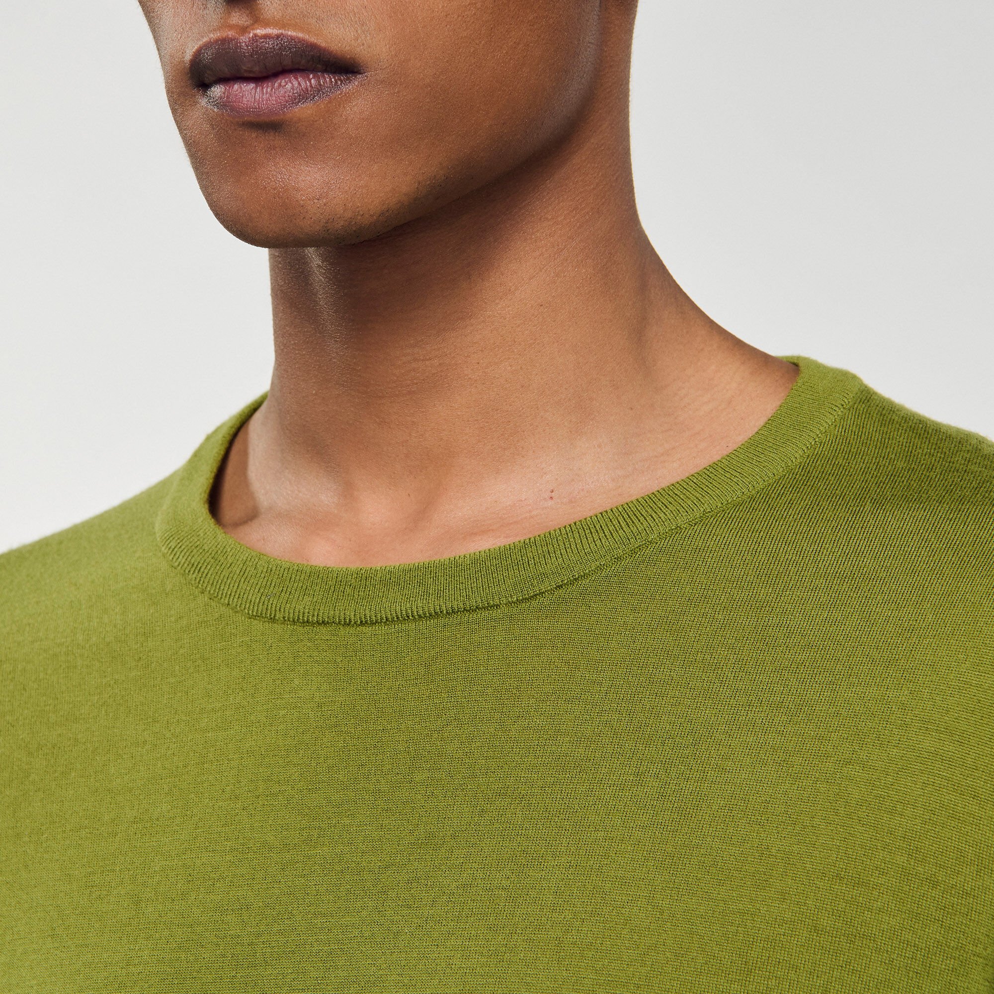 Flowing knit T-shirt