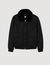 Wool aviator jacket with shearling