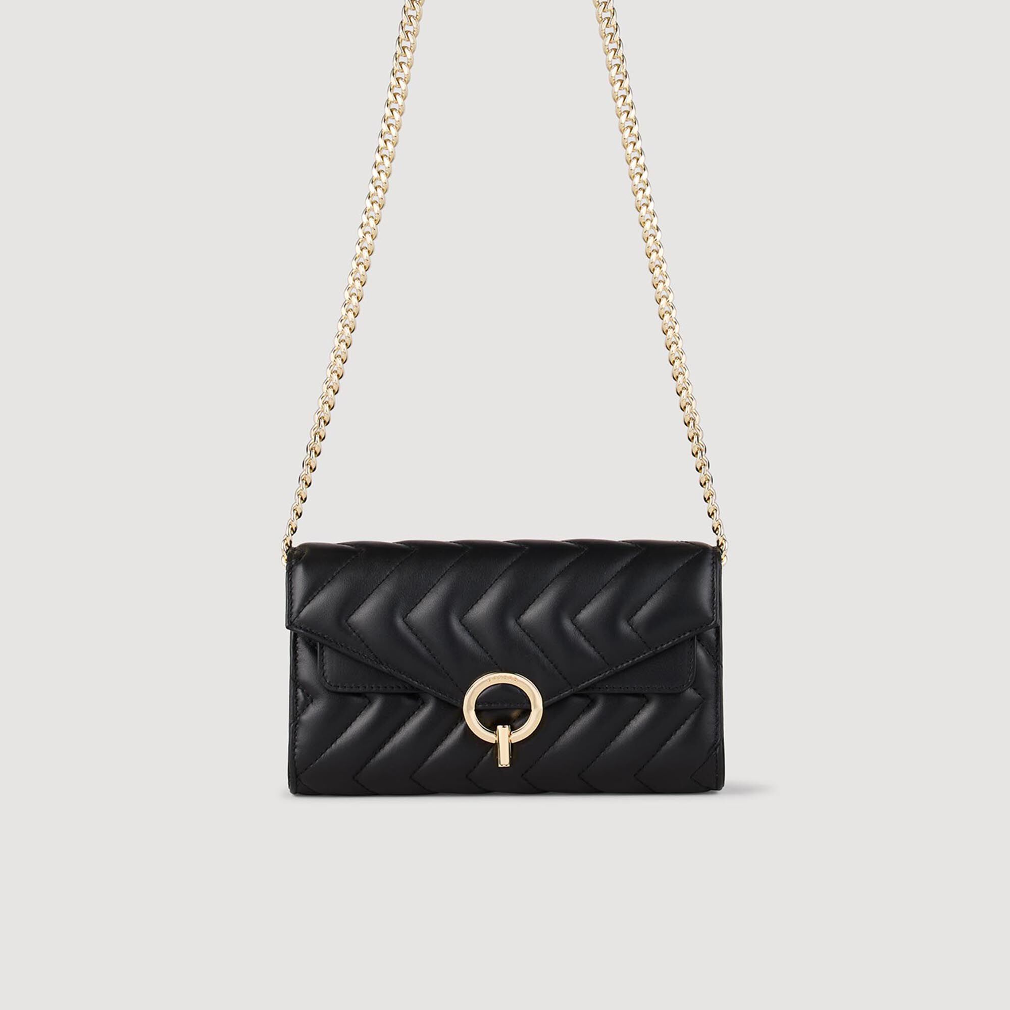 Crossbody-Pochette aus Leder