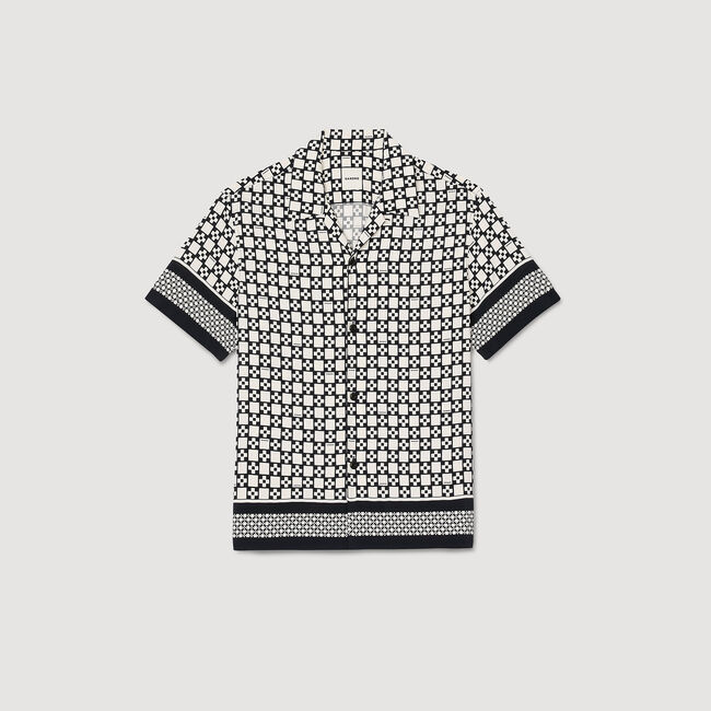 Chemise fluide à imprimé Square Cross