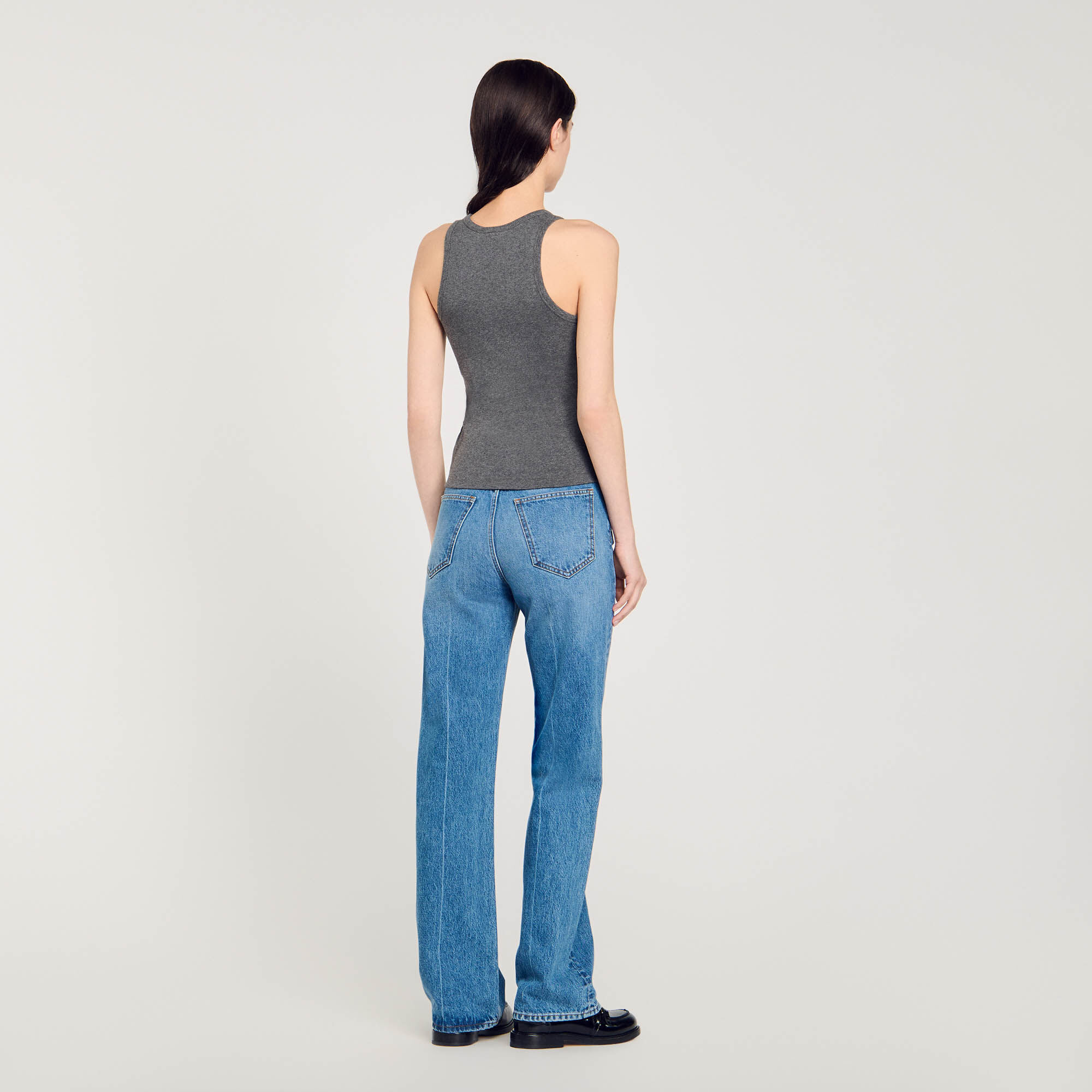 Vest top with American armholes