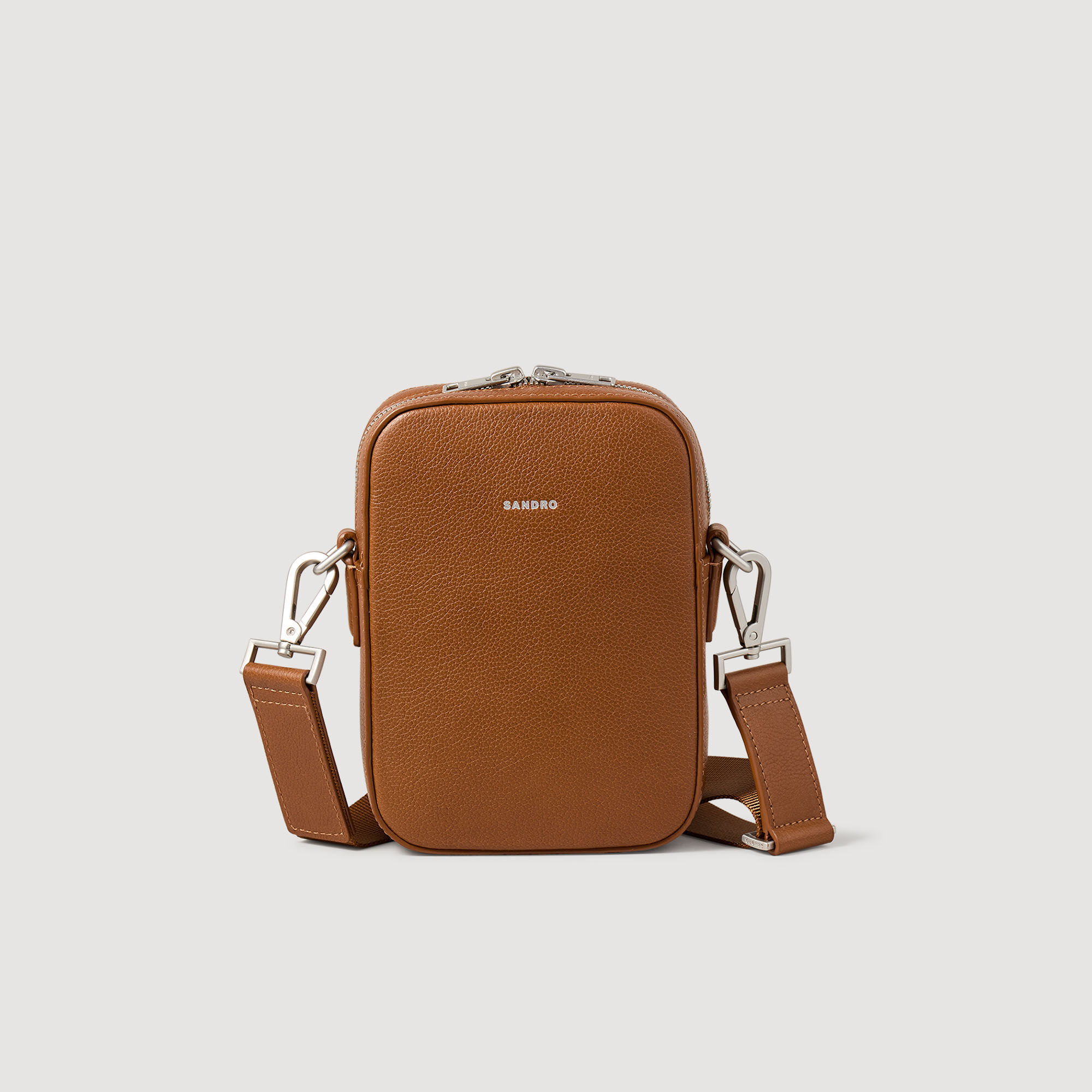 Kleine Tasche aus genarbtem Leder