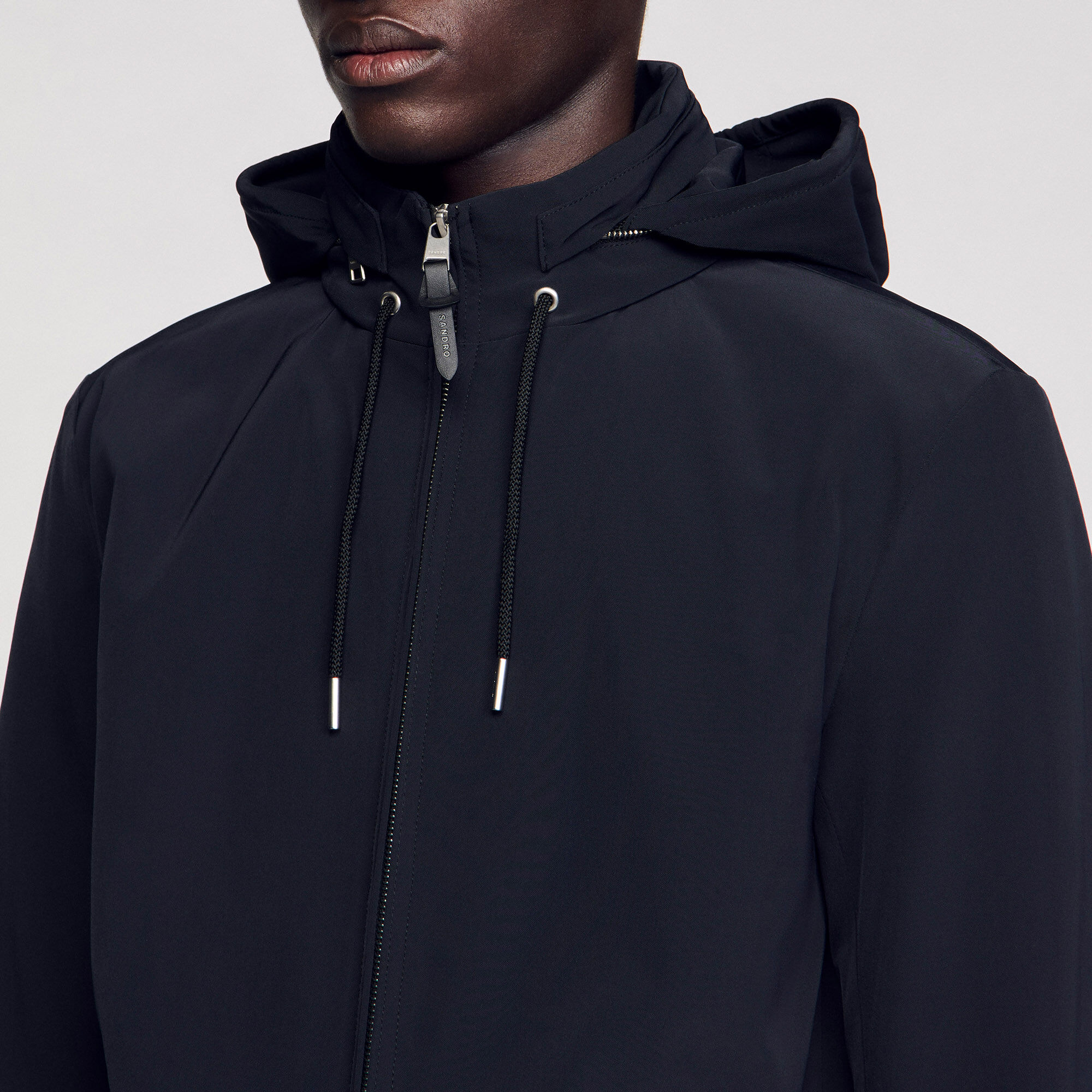 Blouson zippé à capuche