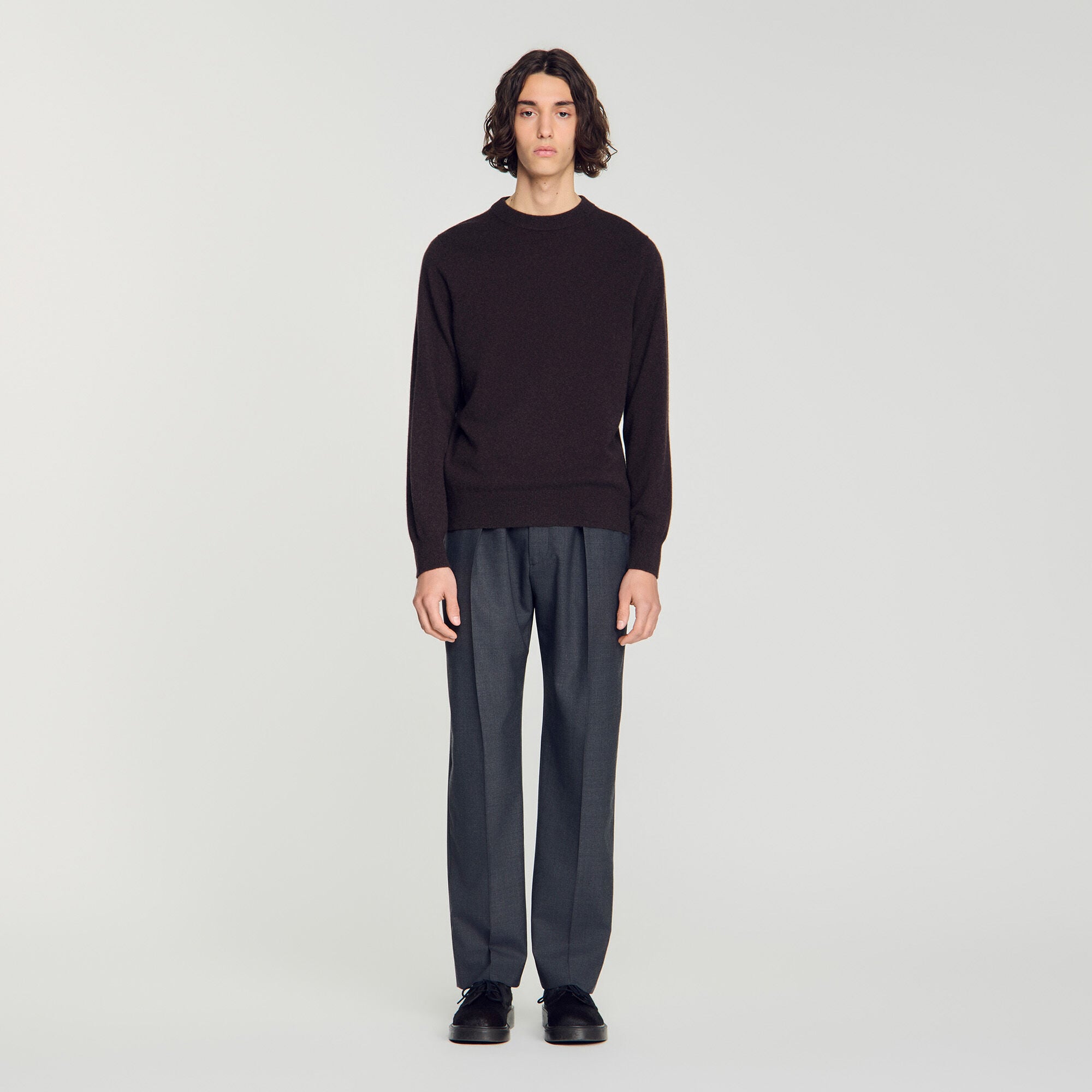 Kaschmirpullover mit Rundhals - Mixte | Sandro