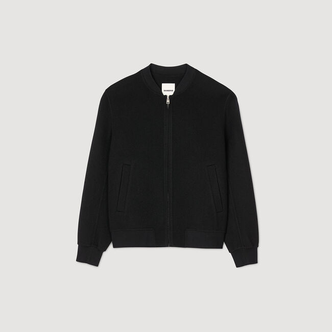 Blouson en laine double face
