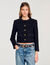 Tweed-Jacke mit Volants