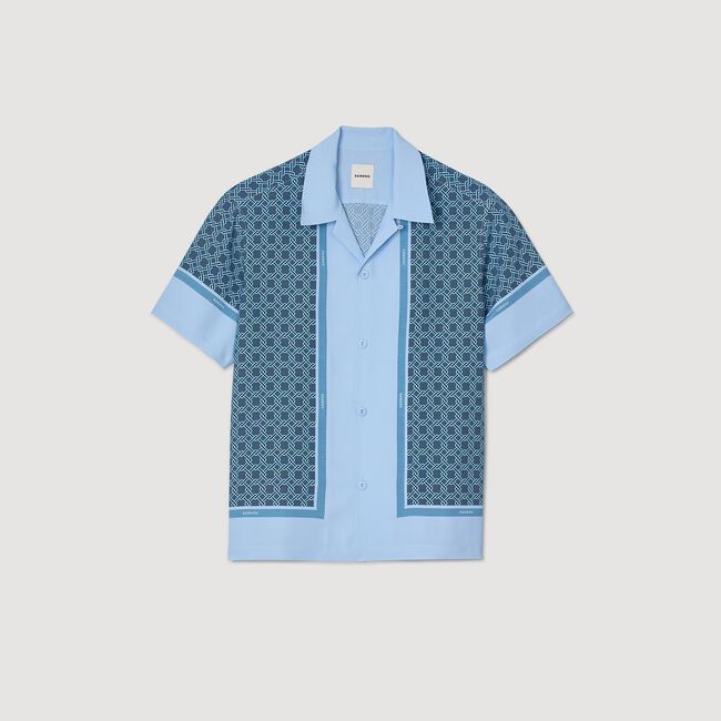 Chemise imprimée à manches courtes