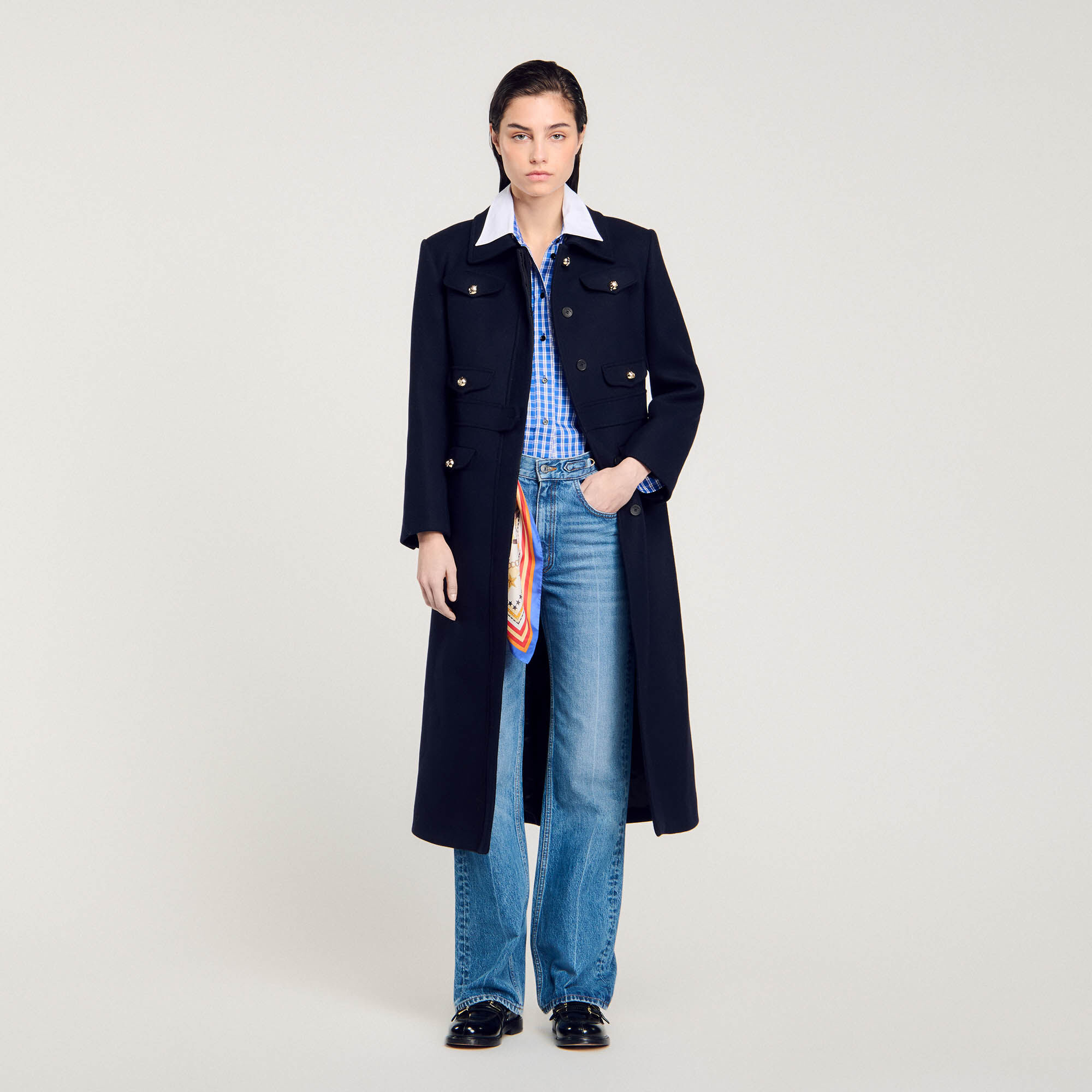 Manteau long cintré