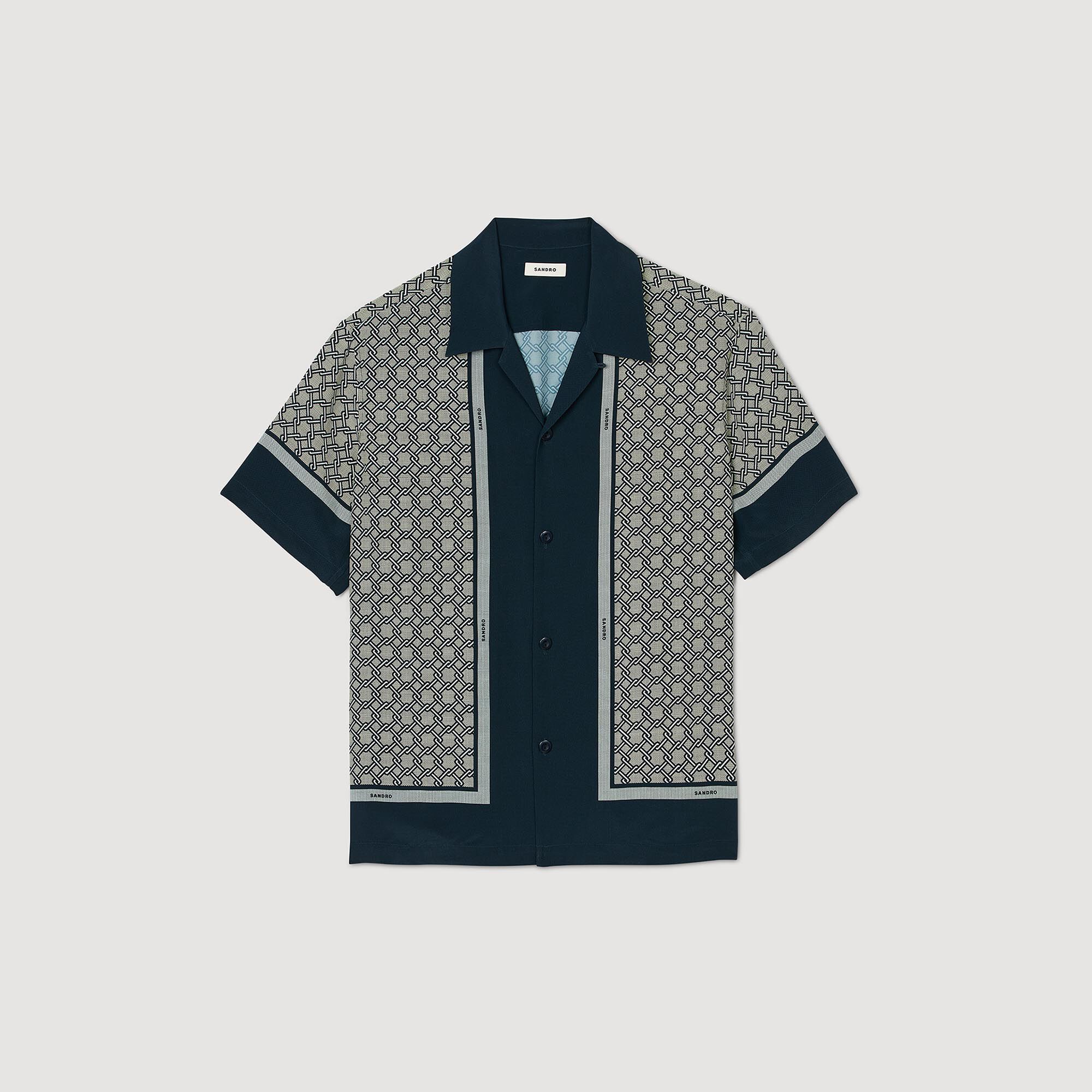 Chemise imprimée à manches courtes