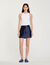 Satin short skirt