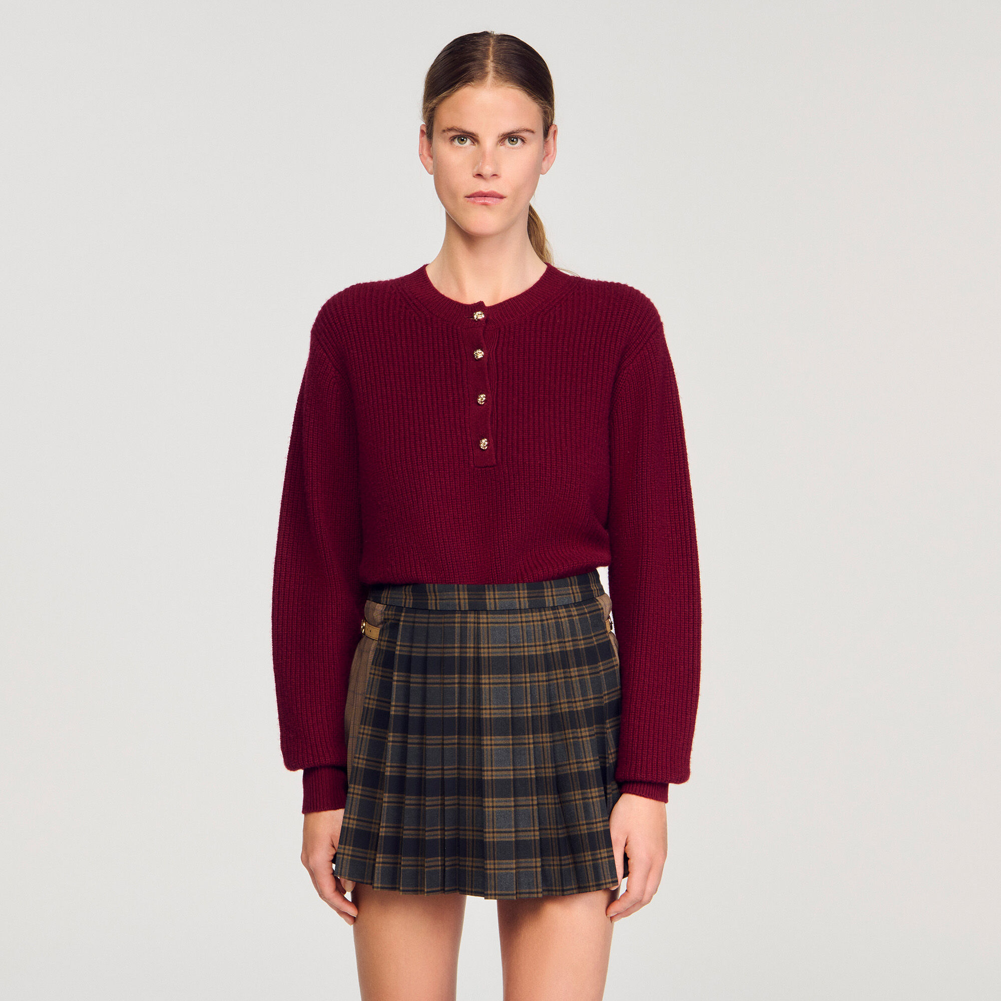 Pull tunisien laine et cachemire