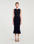 Langes Strickkleid mit Nieten