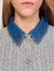 Cardigan mit Denim-Kragen