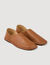 Grained leather slippers