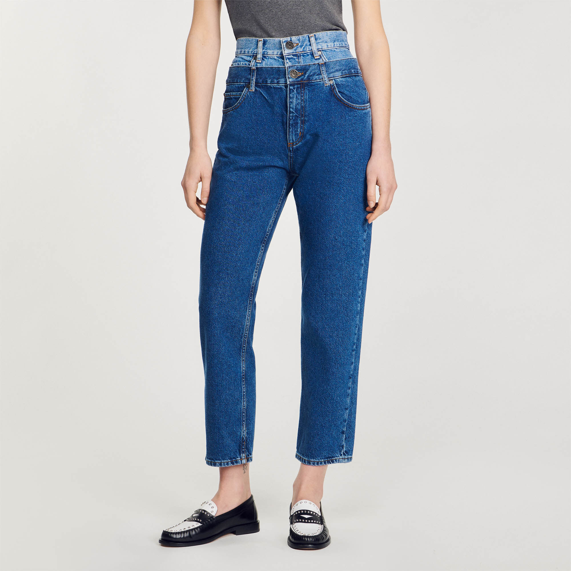 Trompe l'œil mom jeans