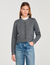 Cardigan à col volanté amovible