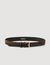 Ceinture en cuir bicolore