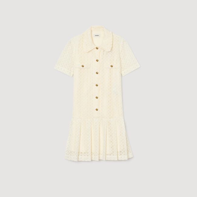 Robe courte en dentelle 