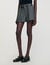 Pleated shorts with belt
