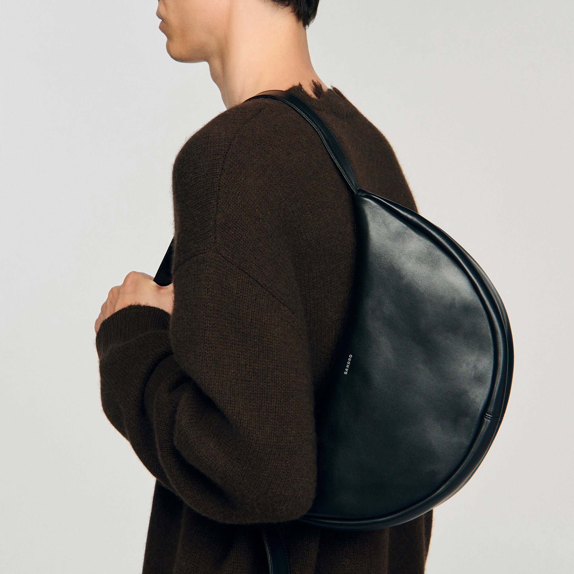 Petit sac hobo en cuir