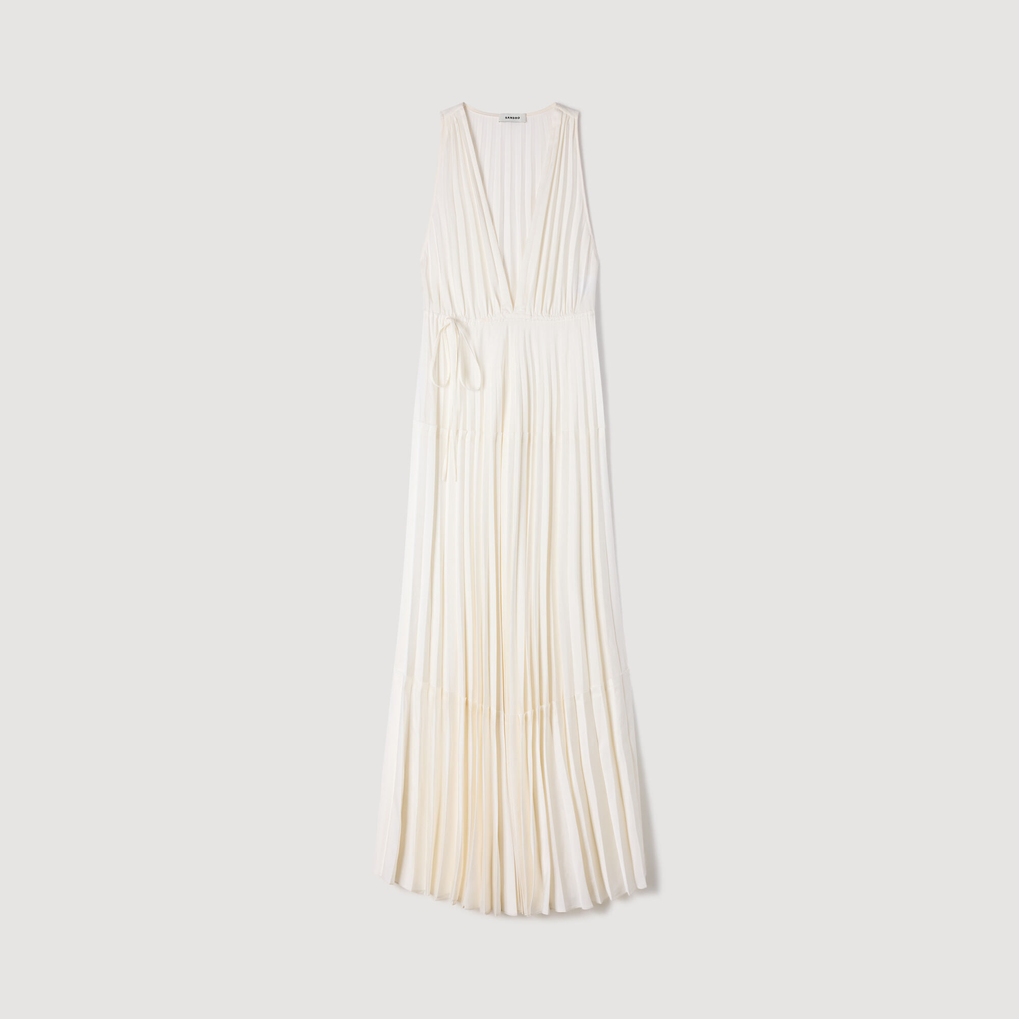Robe longue pliss&eacute;e