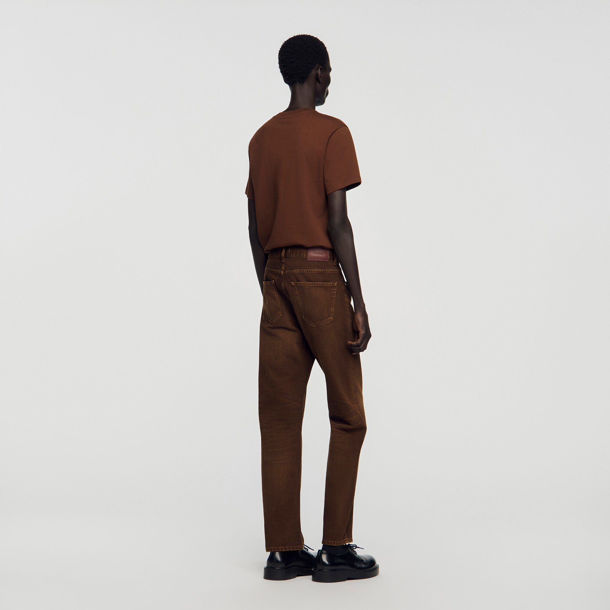 Jean regular effet d&eacute;lav&eacute;