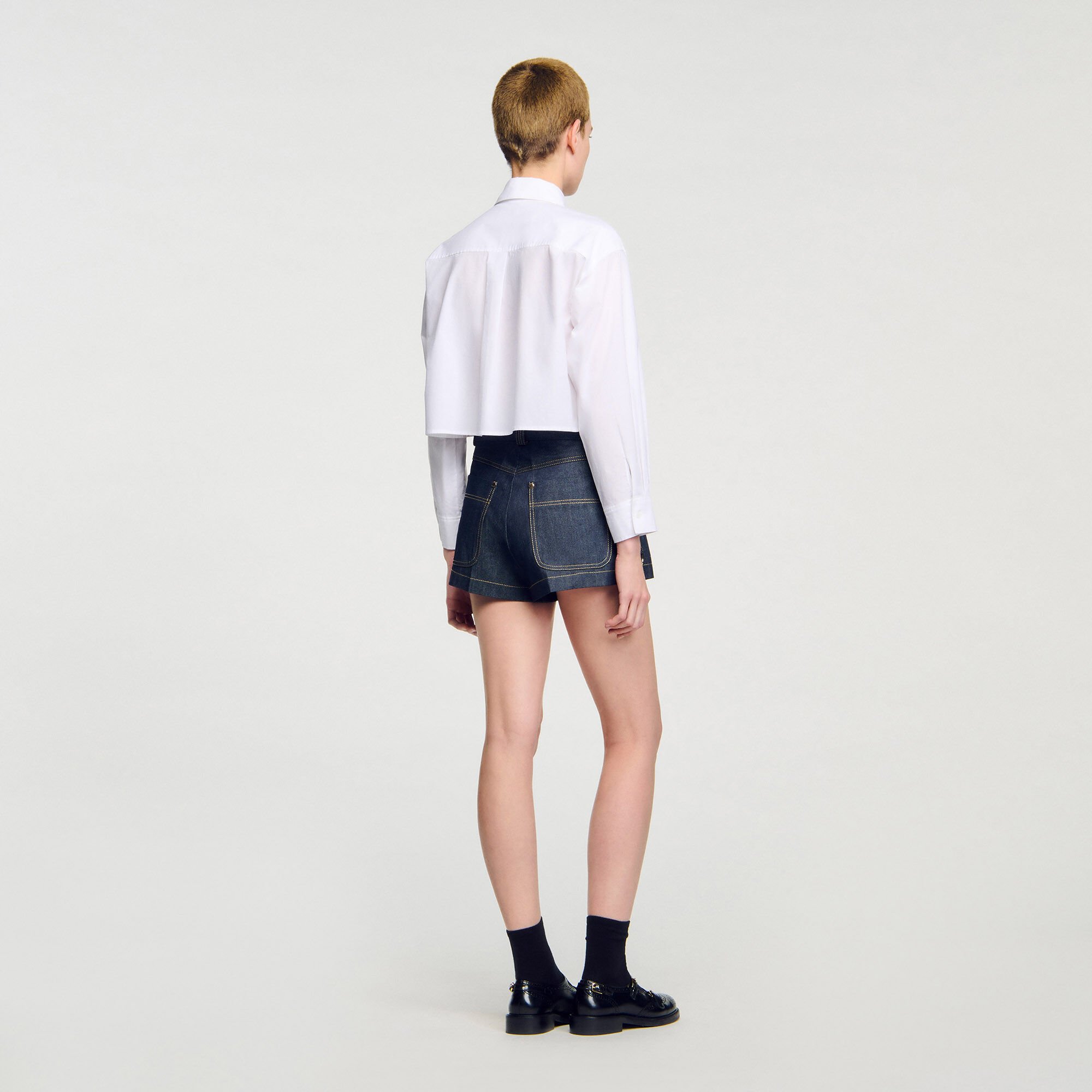 Denim shorts