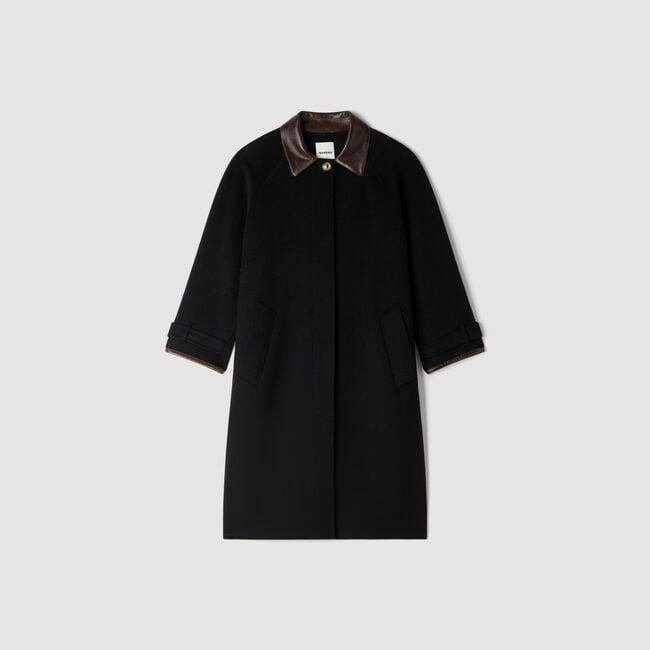 Langer Mantel aus Doubleface-Wolle - Damen | Sandro