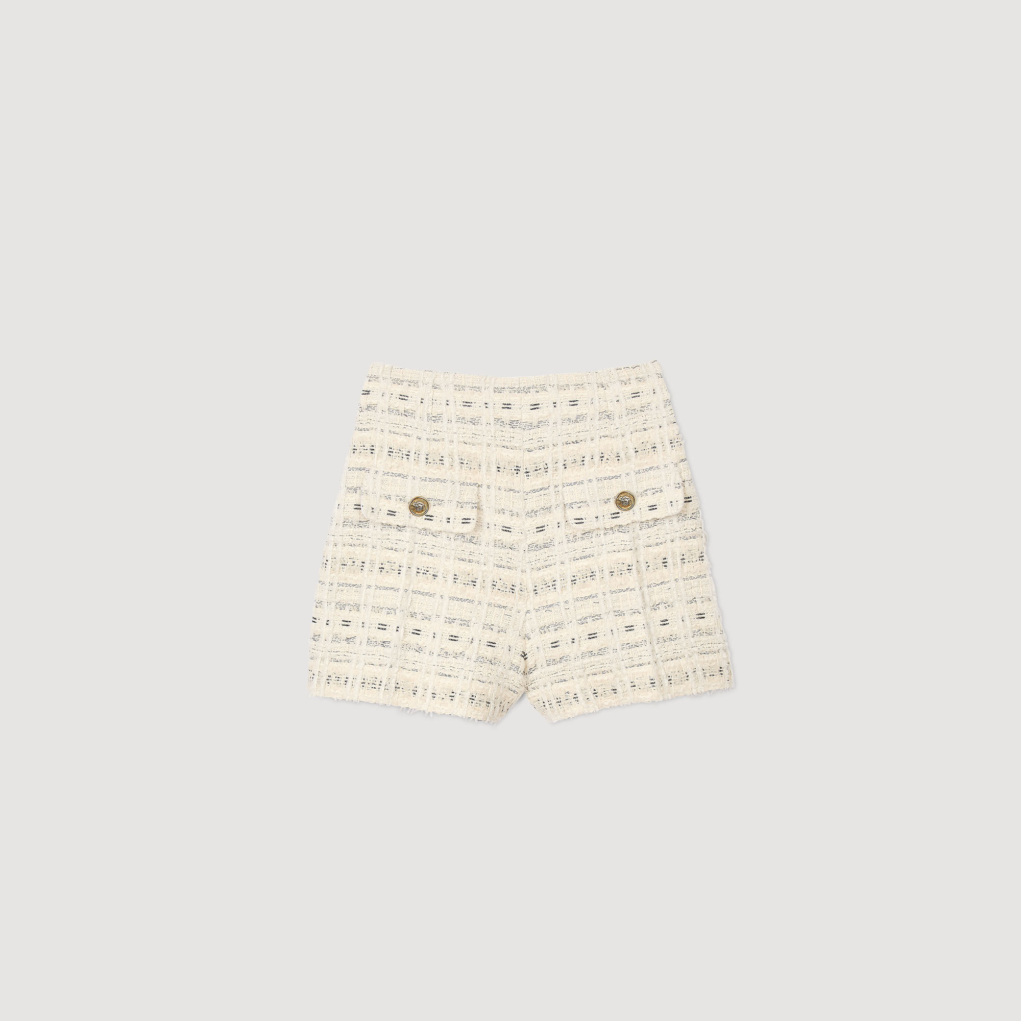 Shorts aus dekorativem Tweed