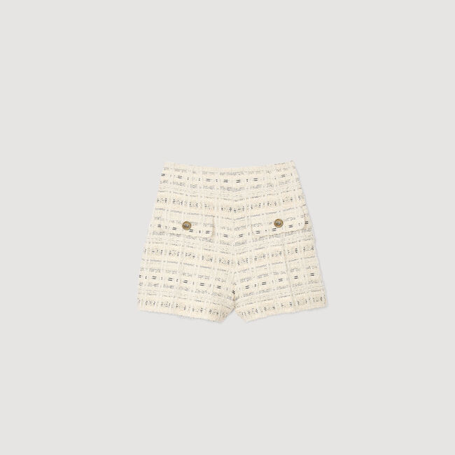 Shorts aus dekorativem Tweed