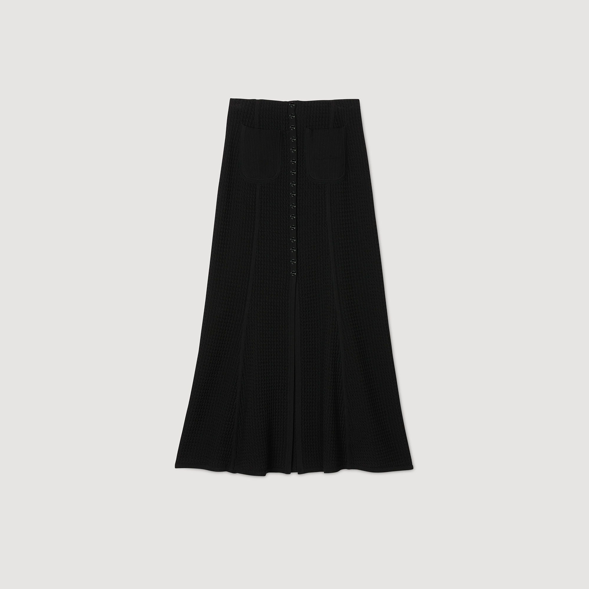Rock mit modischem Strickmuster