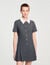 Short pleated dress with rhinestones