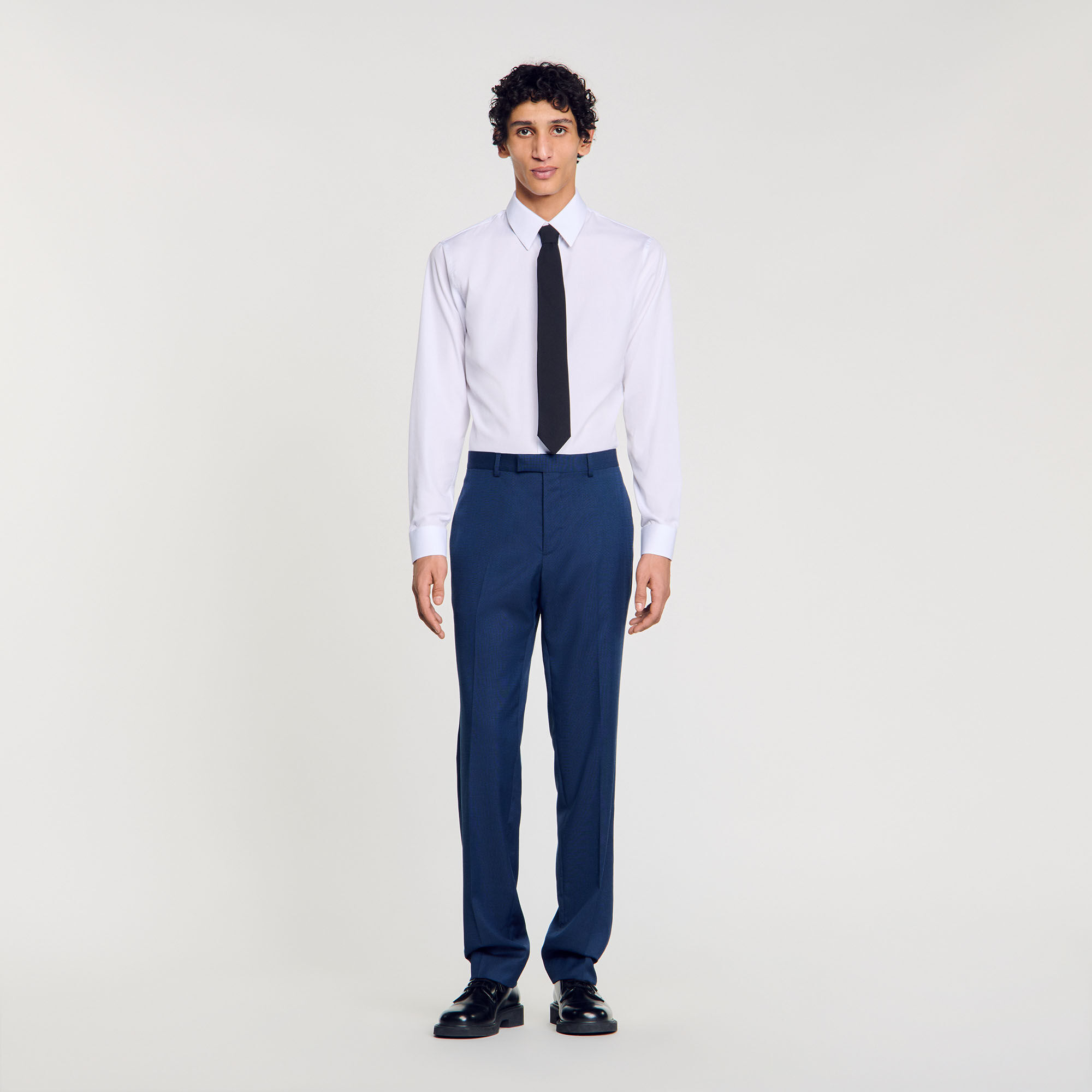 Wool suit trousers