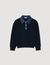 Pull en maille à col polo denim