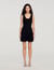 Kurzes Strickkleid mit Volant