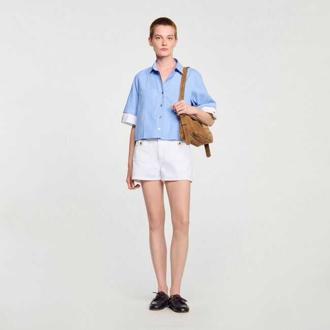 Denim shorts