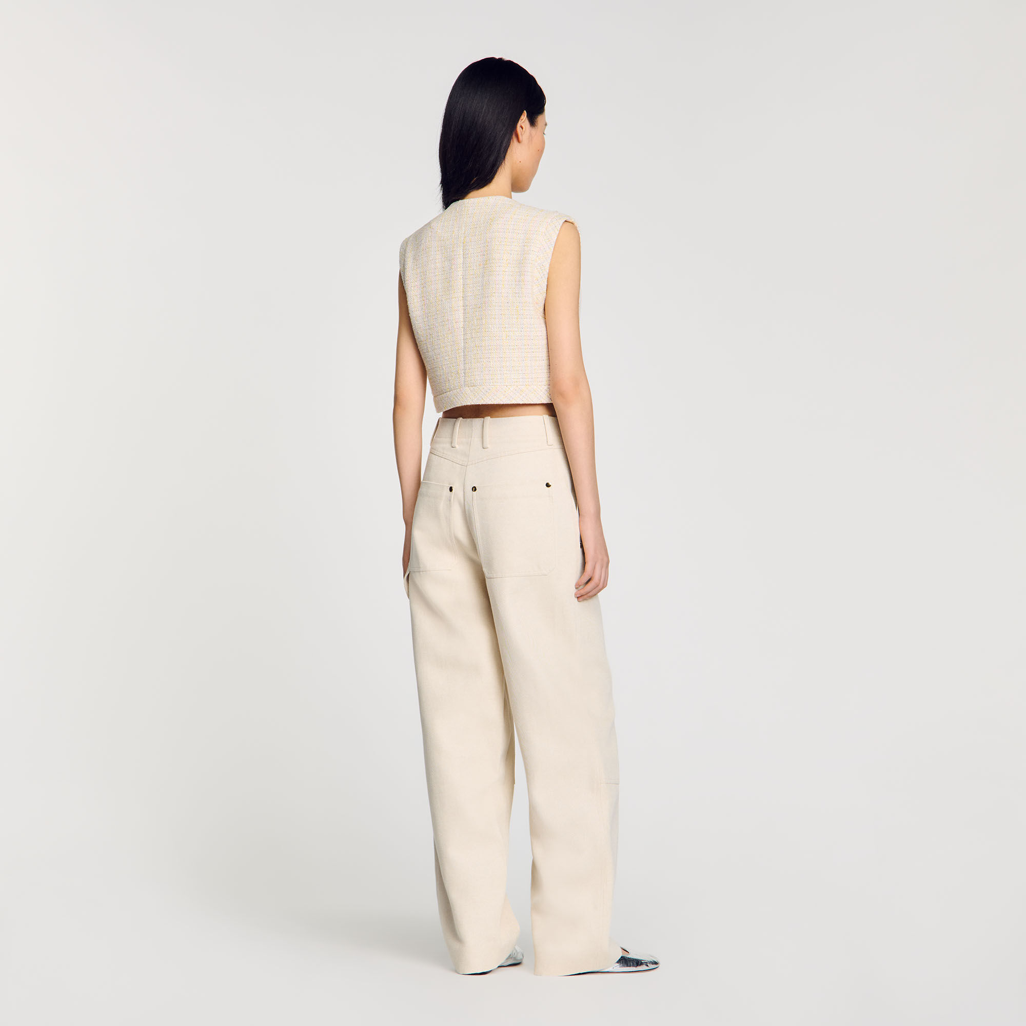 Veston en tweed fantaisie
